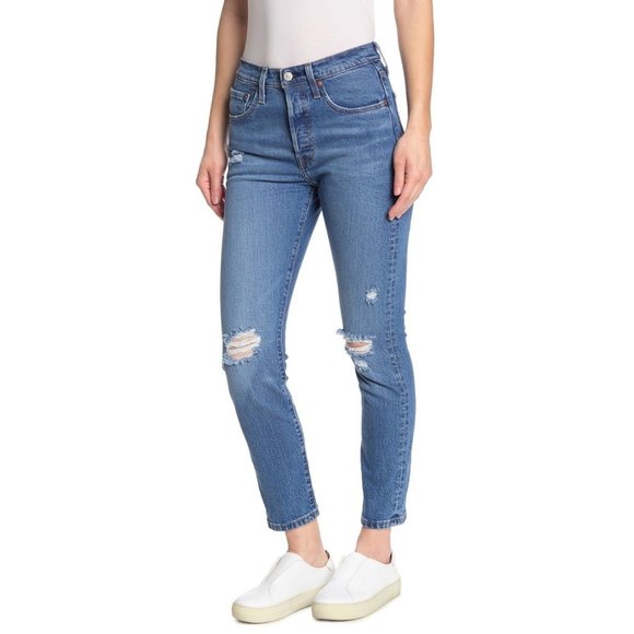 Levi's Denim - NWT Levi's 501 Distressed Skinny Jeans